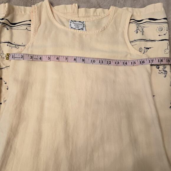 Dressing Clio Petites Women's 1990's Vintage Yellow Print Maxi Dress Size M Slit - Picture 7 of 11